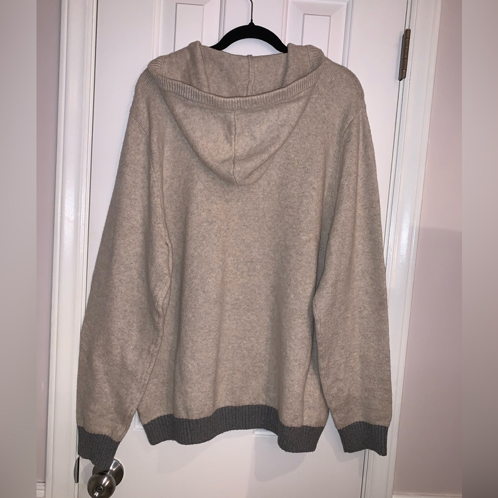 Goodfellow & Co. Soft men’s hooded sweater in Stucco & Gray size XL - Picture 5 of 9